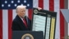 U.S. President Donald Trump announces his decision to impose major trade tariffs at the White House in Washington, DC, April 2, 2025.