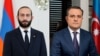 Foreign Ministers Ararat Mirzoyan (left) of Armenia and Ceyhun Bayramov of Azerbaijan (combo photo)