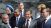 A growing club: some G8 leaders, and some G14 leaders, at the summit in Italy