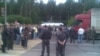 Belarusian Drivers Block Border Post