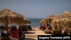 Plajă în Grecia