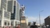 The 7.5-meter tall statue to Mikhail Kalashnikov, which stands on a northern intersection of the Garden Ring around central Moscow.