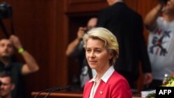 Урсула вон дер Лајен во македонскиот парламент