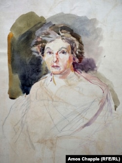 A self-portrait of Gertrude Kauders
