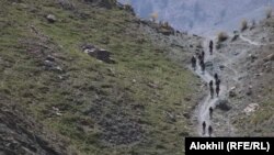 ډيورنډ کرښې ته څېرمه د افغانستان د خوست سرحدي سيمه ـ پخوانی انځور