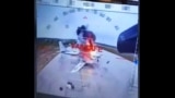RUSSIA – Screenshot from the video of the Security Service of Ukraine's strikes on Russian strategic aviation aircraft at the Belaya airfield in the Irkutsk region bordering Mongolia. June 1, 2025