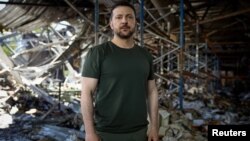 Ukrainian President Zelenskiy made an appeal to U.S. President Biden and Chinese President Xi Jinping from the site of a printworks in Kyiv that was hit by a Russian strike earlier this week. 