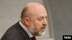 One of the authors of the bill, Duma deputy Pavel Krasheninnikov, said it would supplement existing laws by indicating that extremism is a violation of Russia’s territorial integrity. (file photo)