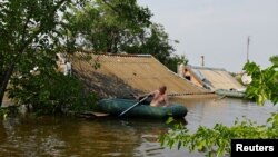 Нова Каховка під час затоплення, червень 2023 рік