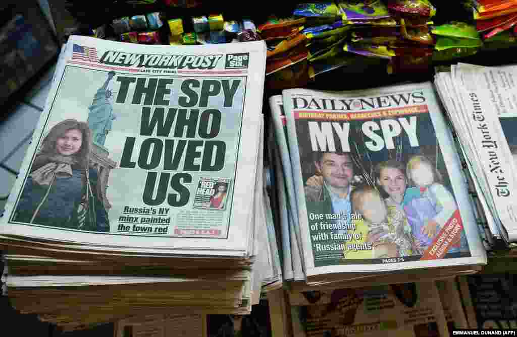 The arrest of Chapman and Russian spies Vladimir and Lydia Guryev made the headlines of U.S. tabloids on June 30, 2010.&nbsp;