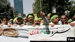 راهپیمایی روز جهانی کارگر در تهران در سال گذشته