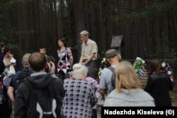 Юрій Дмитрієв на Дні пам'яті в Сандармоху, 2016 рік. Фото: Надія Кисельова