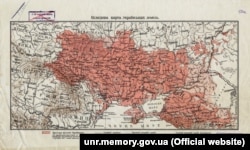 «Оглядова карта українських земель», укладена Степаном Рудницьким (1917 рік)
