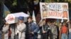 UKRAINE – A symbolic "Burial of the USSR" organized by the Union of Independent Ukrainian Youth in Kyiv, September 30, 1990