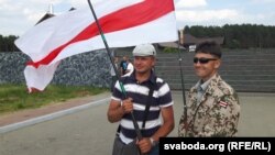 Сяргей Пантус (зьлева) і Вітольд Ашурак