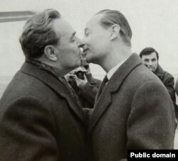 Леонід Брежнєв і Александр Дубчек. Прага. 21 лютого 1968 року