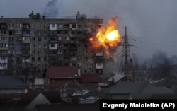 Житловий будинок в Маріуполі після обстрілу російських військових, 11 березня 2022 року
