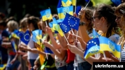 Святкування запровадження безвізового режиму між Україною та Євросоюзом. Запоріжжя, 10 червня 2017 року