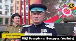 Shunevich appeared at Victory Day festivities in Minsk in May dressed in an NKVD uniform.