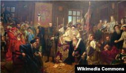Картина «Люблінська унія» художника Яна Матейка
