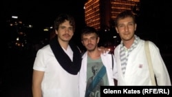 Volunteer doctors (left to right) Cagatay Nuhoglu, Halit Alvet Guner, and Gorkem Godaelioglu rely on the app to target aid to the protesters.