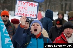 Під час акції протесту в російському Петербурзі (архівна світлина)