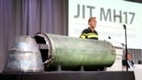 MH17 uçaryna garşy atylan "Buk" raketasynyň bir bölegi. 24-nji maý, 2018 ý.
