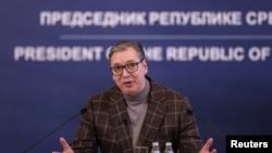 Српскиот претседател Александар Вучиќ 