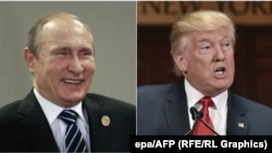 Russian President Vladimir Putin (left) and U.S. President Donald Trump