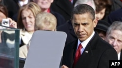 Barak Obama tokom inauguracije prije tačno godinu dana