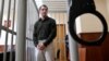 Trevor Reed inside a defendants' cage during a court hearing in Moscow on March 11