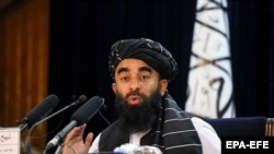 ذبیح الله مجاهد ويلي چې پاکستان باید د ناامنيو لامل د کور دننه پیدا کړي - پخوانی انځور