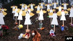 Makeshift memorials have sprung up in Newtown, Connecticut, to honor the victims of the December 14 massacre.