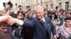 Boris Yeltsin campaigning in Moscow in 1991