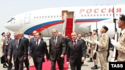 Medvedev is in Baku for business