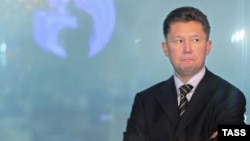 Gazprom chief executive Aleksei Miller -- no longer on top of the world?