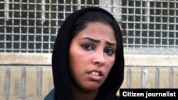 مریم صبری در عکسی که در وبلاگ «بهشت خوبان» منتشر شده است.