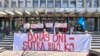 Jedan od prethodnih protesta u Novom Sadu zbog hapšenja studenata i aktivista, 4. april 2025.
