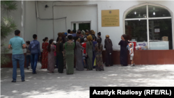 Очередь за продуктами в Ашхабаде