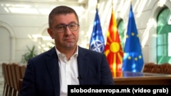 Северна Македонија - Христијан Мицкоски, премиер на Република Северна Македонија, во интервју за РСЕ, Скопје, 25.10.2024 година.