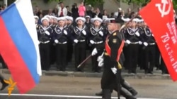 Russian Military Parades Through Crimea's Sevastopol