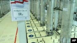 An Iranian nuclear enrichment facility near Natanz (file photo)