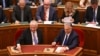 Prim-ministrul ungar Viktor Orbán este prezent la votul din Parlament pentru aprobarea modificărilor constituționale care restrâng în continuare drepturile persoanelor LGBTQ și ale altor grupuri - Budapesta, Ungaria, 14 aprilie 2025 