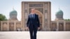 British Foreign Secretary David Cameron visits Samarkand, Uzbekistan, on April 23.