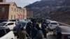 Armenia - Workers of Zangezur Copper-Molybdenum Combine continue their general strike, Kajaran, February 5, 2025.