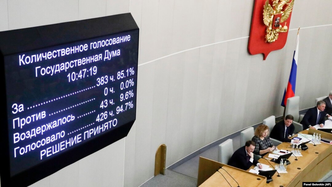 Sednica Parlamenta Rusije, 11. mart