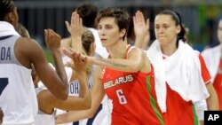 Katsyaryna Snytsina played for Belarus at the Rio Olympics in 2016. 