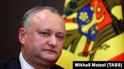 Moldovan President Igor Dodon (file photo)