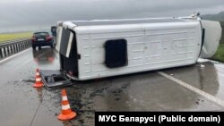 Аварыя з маршруткай пад Смалявічамі 27 траўня