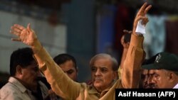 شهباز شریف پر ټوېټر په بیان کې خوشالي ښوولې چې له "ناسمو تورونو" خلاص شو - پخوانی انځور.